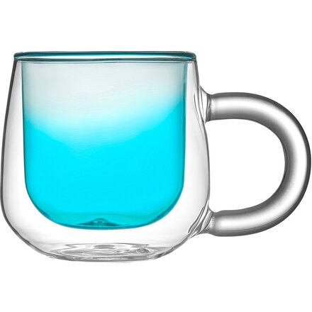 Кружка с двойными стенками "Fog", бирюзовый