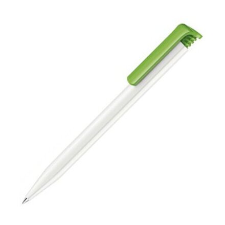 Ручка шариковая автоматическая "Super Hit Polished Basic" белый/светло-зеленый