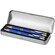 Набор ручка "Dublin" ярко-синий/серебристый: шариковая и карандаш механический