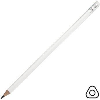 Карандаш простой "TRINITY", белый
