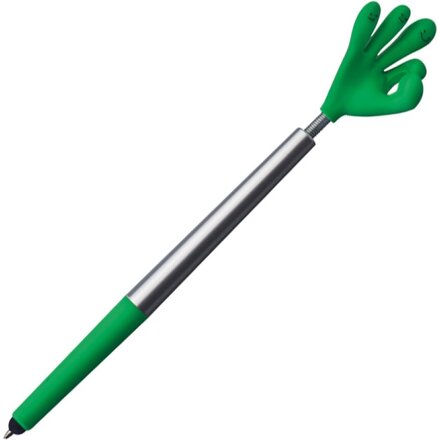 Ручка шариковая "Smile Hand" зеленый/серебристый