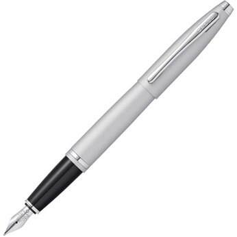 Ручка перьевая M "Calais Satin Chrome" серебристый