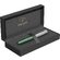 Перьевая ручка Parker Sonnet Essentials Green SB Steel CT, перо: F, цвет чернил: black, в подарочной упаковке.