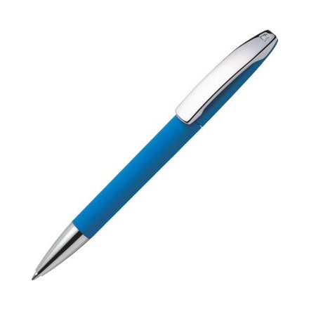 Ручка шариковая автоматическая "View GOM C CR" светло-синий/серебристый