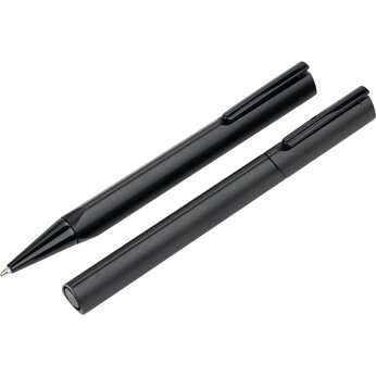 Набор для письма: шариковая и роллерная ручка "Cap D adge MoLu", черный