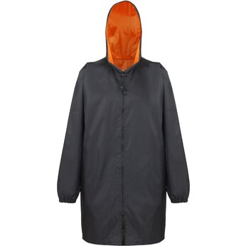 Дождевик «Bi-color» унисекс, оранжевый/черный, размер M/L