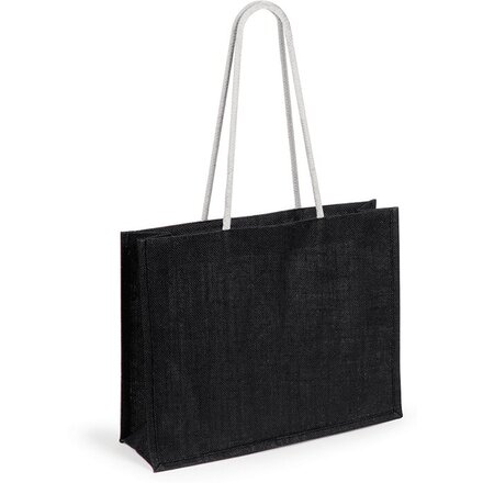 Сумка для покупок хозяйственная "HINT", черный/белый