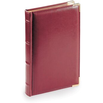 Ежедневник полудатированный "Boss" бордовый, срез золотистый