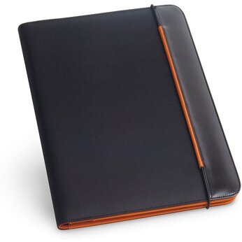 Папка для документов "Fitzgerald" черный/оранжевый