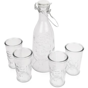 Набор посуды"Baikal" прозрачный: 4 стакана и графин