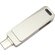 Карта памяти USB Flash 3.0 32 Gb СК-046 TypeA/TypeC Dual, серебристый