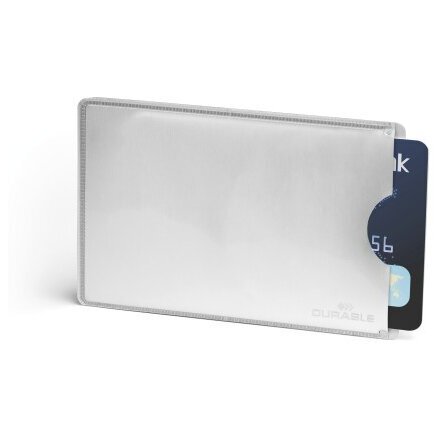 Карман для кредитной карты "Rfid Secure" серебристый металлик