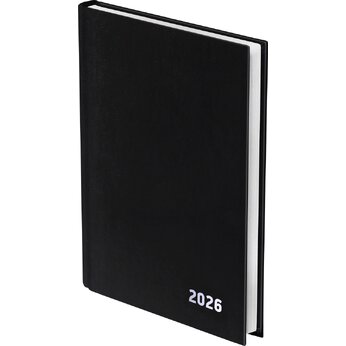 Ежедневник датированный А5 "Бумвинил BG", черный 2026