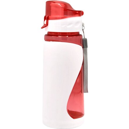 Бутылка для воды "Атлетик" белый/красный