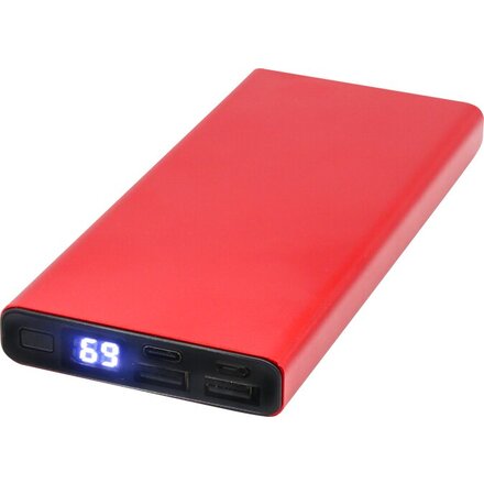 Зарядное устройство Power Bank "Höginn" 10000 мАч, красный