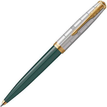 Шариковая ручка Parker 51 Premium Forest Green GT стержень: M, цвет чернил: black, в подарочной упаковке.