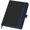 Блокнот "ColorNote Black", твердая обложка A5, 80 листов, черный с синим