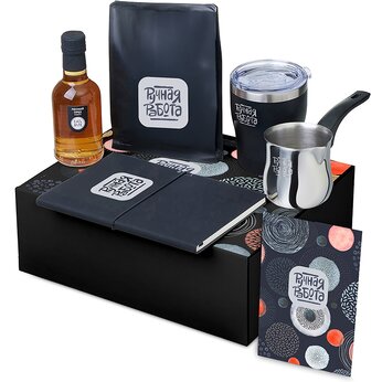 Подарочный набор «Re:y. Routine» с туркой, термокружкой и кофе