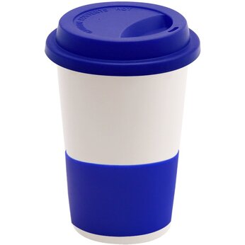Кружка "Magic To Go" софт-тач, белый/темно-синий