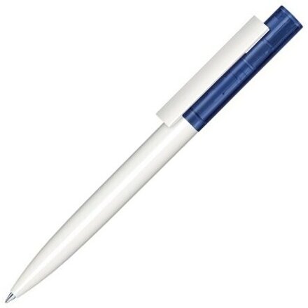 Ручка шариковая автоматическая "Headliner Clear Basic" белый/темно-синий