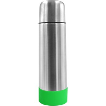 Термос "Picnic Silver To Go" с манжетой, серебристый/зеленый