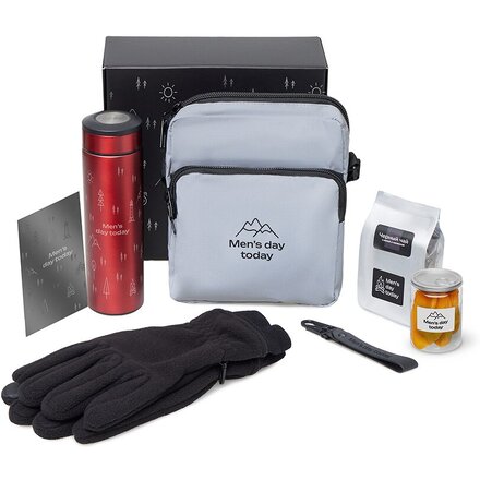 Подарочный набор «Re:m. Step»  с термосом, перчатками и сумкой