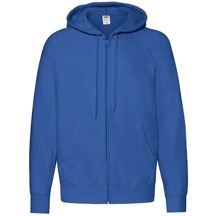 Толстовка мужская "Lightweight Hooded Sweat Jacket" 240, XXL, с капюшоном, ярко-синий