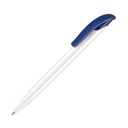Ручка шариковая автоматическая "Challenger Polished Basic" белый/темно-синий