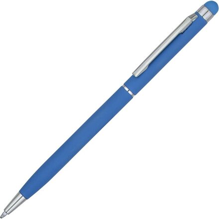 Ручка шариковая автоматическая "Jucy Soft" софт-тач, светло-синий