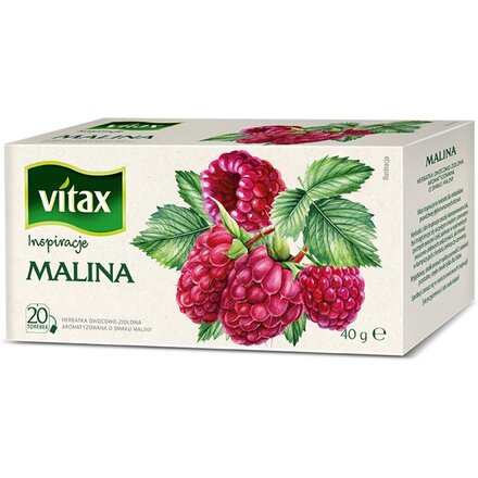 Чай фруктовый "Vitax" со вкусом малины, пакетированный