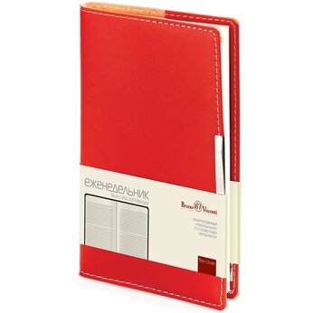 Ежедневник недатированный "Metropol" красный