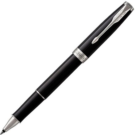 Ручка-роллер Parker Sonnet T539, цвет: Laque Black СT,  стержень: F, цвет чернил: black, в подарочной упаковке