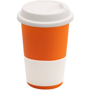 Кружка "Magic To Go" софт-тач, оранжевый/белый