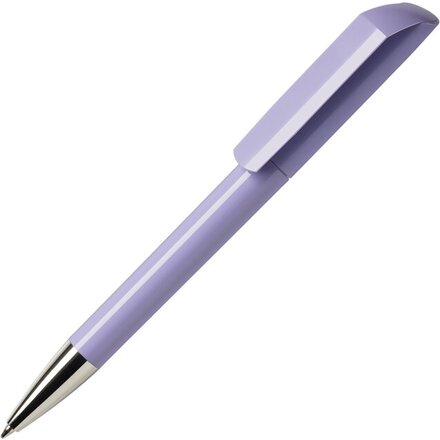 Ручка шариковая автоматическая "Flow C CR" светло-фиолетовый/серебристый