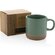 Кружка "P434.117", зеленый/натуральный