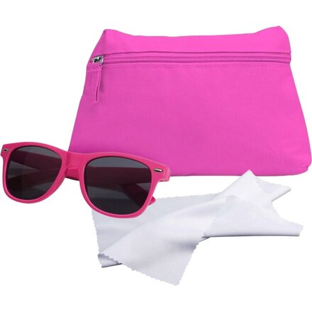 Набор подарочный: Косметичка "Sedna", очки солнцезащитные "Stylish", салфетка для очистки очков 