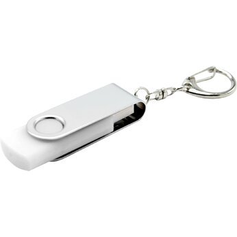 Карта памяти USB Flash 2.0 16 Gb "Twist" белый