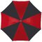 Зонт-трость "Disco+Dance" черный/красный