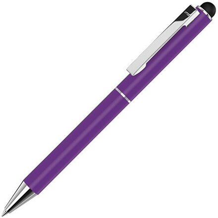 Ручка шариковая автоматическая "Straight Si Touch" фиолетовый/серебристый