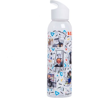 Бутылка для воды "Падарожжа по Беларусi. Macтакi" прозрачный 