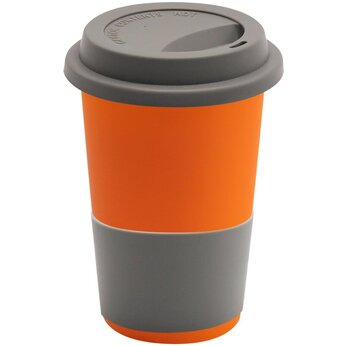Кружка "Magic To Go" софт-тач, оранжевый/серый