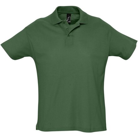 Рубашка-поло мужская "Summer II" 170, XL, т.-зеленый