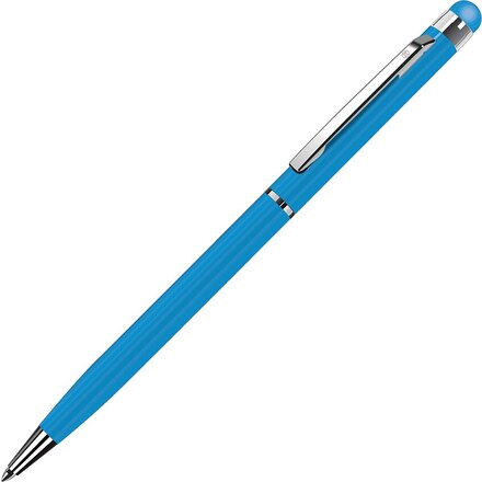 Ручка шариковая автоматическая "TouchWriter" голубой/серебристый