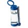 Бутылка для воды "Quintana" c подставкой для смартфона и ремнем, прозрачный/королевский синий