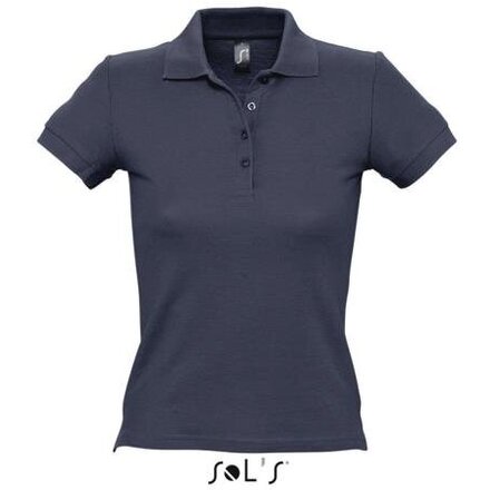 Рубашка-поло женская "People" 210, M, темно-синий