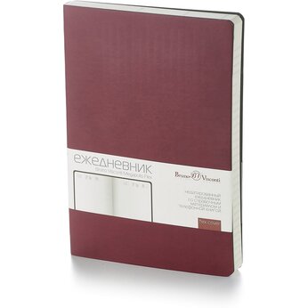 Ежедневник недатированный "Megapolis Flex" бордовый