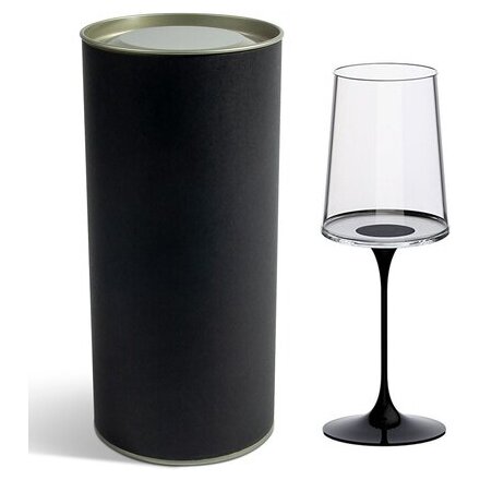 Бокал для белого вина "Trebonn SplitGlass",  прозрачный/черный