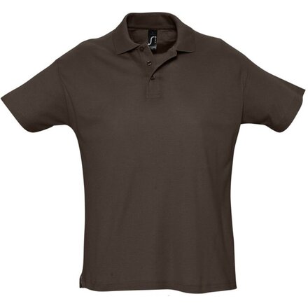 Рубашка-поло мужская "Summer II" 170, S, шоколадный
