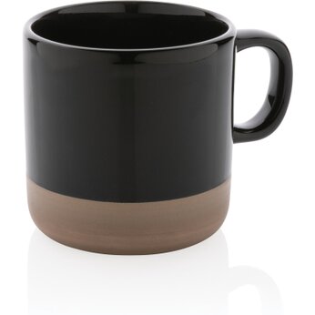 Кружка "P434.111", черный/натуральный