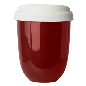Стакан "Capsula" с крышкой, красный